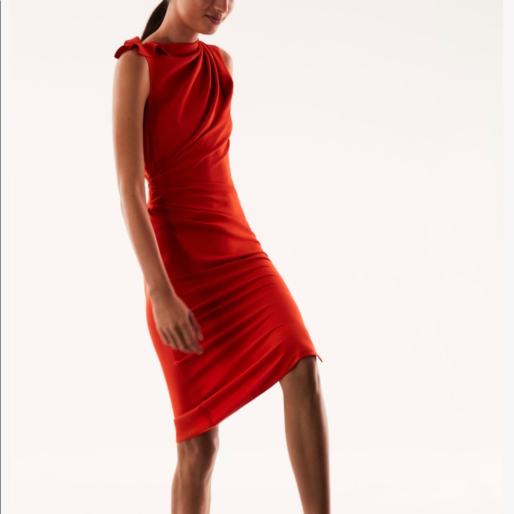 Narciso Rodriguez Red silk Dress
